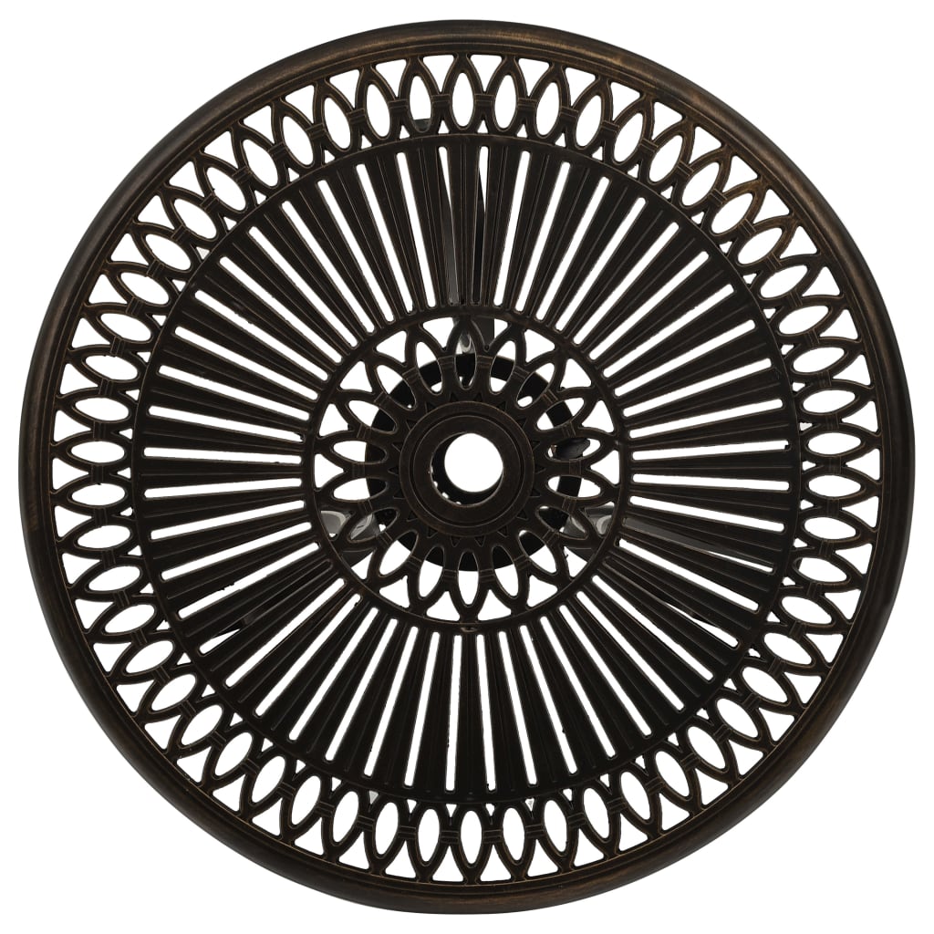 Garden Table 62X62X65 Cm Cast Aluminium