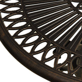 Garden Table 62X62X65 Cm Cast Aluminium