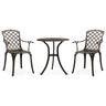 3 Piece Bistro Set Cast Aluminium