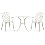 3 Piece Bistro Set Cast Aluminium