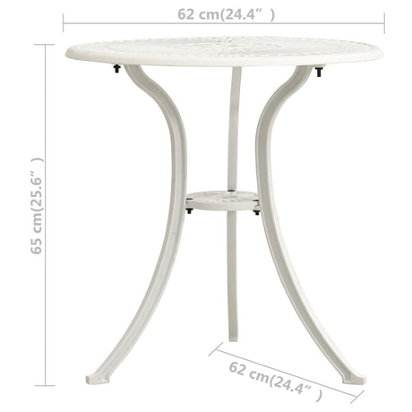 3 Piece Bistro Set Cast Aluminium