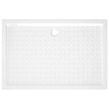 Shower Base Tray with Dots White 80x120x4 cm ABS