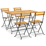 9 Piece Folding Outdoor Dining Set Solid Acacia Wood
