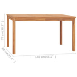 Garden Dining Table Solid Teak Wood