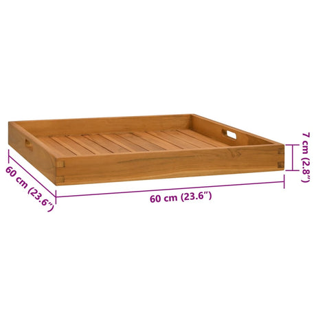 Serving Tray Solid Teak Wood