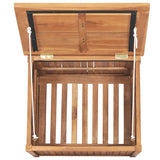 Garden Storage Box Solid Teak Wood