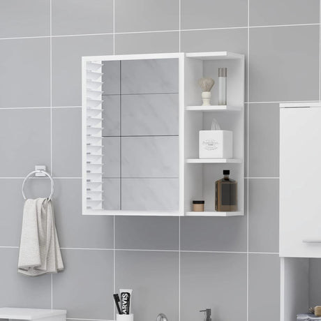 Bathroom Mirror Cabinet 62.5X20.5X64 Cm Engineered Wood