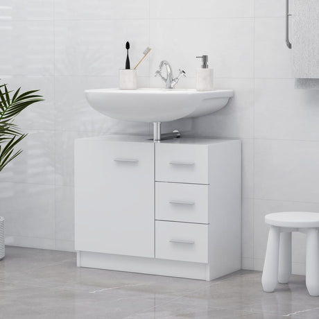 Sink Cabinet 63X30X54 Cm Engineered Wood