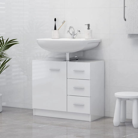 Sink Cabinet 63X30X54 Cm Engineered Wood