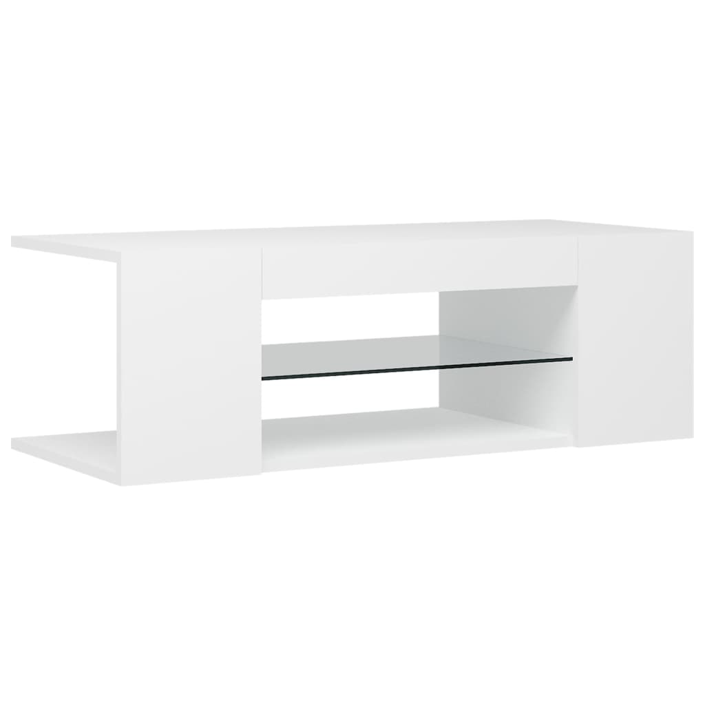 Tv Cabinet With Led Lights 90X39X30 Cm