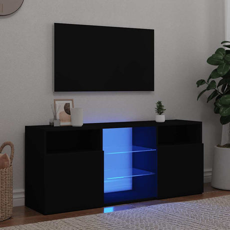 Tv Cabinet With Led Lights 120X30X50 Cm