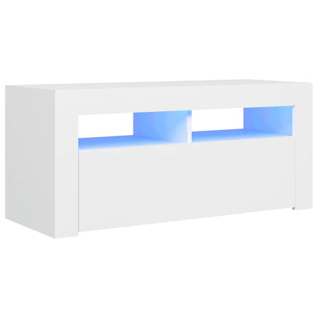 Tv Cabinet With Led Lights 90X35X40 Cm
