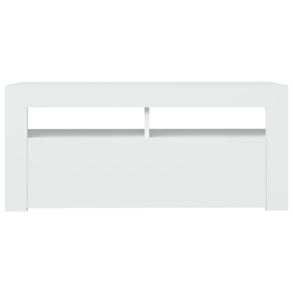 Tv Cabinet With Led Lights 90X35X40 Cm
