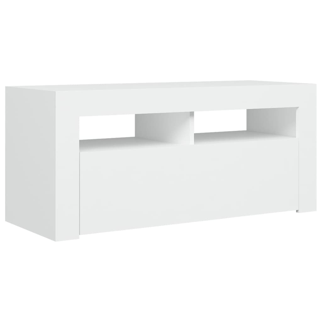 Tv Cabinet With Led Lights 90X35X40 Cm