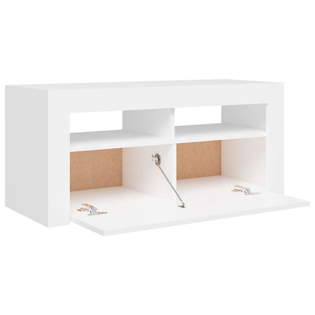 Tv Cabinet With Led Lights 90X35X40 Cm
