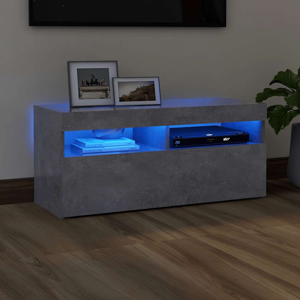 Tv Cabinet With Led Lights 60X35X40 Cm