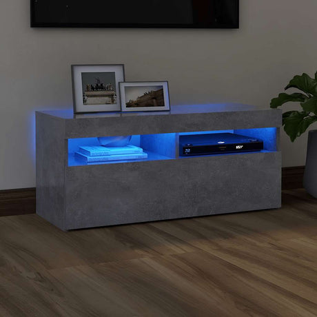 Tv Cabinet With Led Lights 60X35X40 Cm