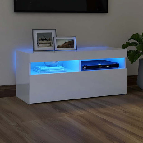 Tv Cabinet With Led Lights 60X35X40 Cm
