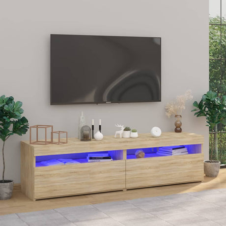 Tv Cabinet With Led Lights 60X35X40 Cm