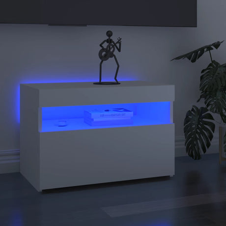 Tv Cabinet With Led Lights 60X35X40 Cm