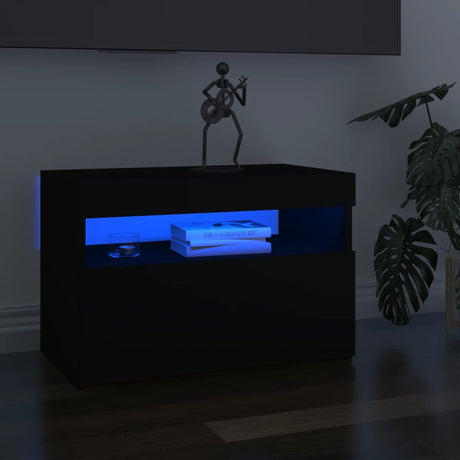 Tv Cabinet With Led Lights 60X35X40 Cm