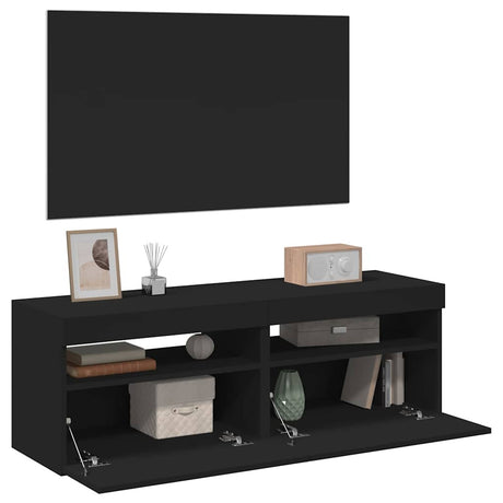 Tv Cabinet With Led Lights 60X35X40 Cm