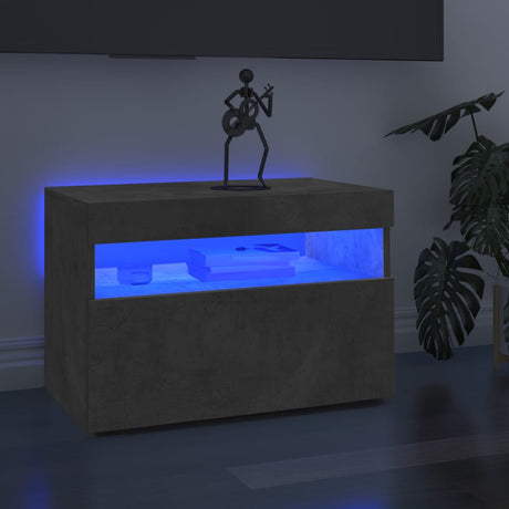Tv Cabinet With Led Lights 60X35X40 Cm