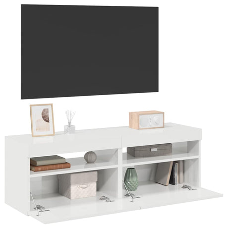 Tv Cabinet With Led Lights 60X35X40 Cm