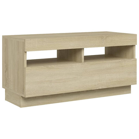 Tv Cabinet With Led Lights 80X35X40 Cm