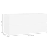 Sink Cabinet White 100x38.5x45 cm Engineered Wood
