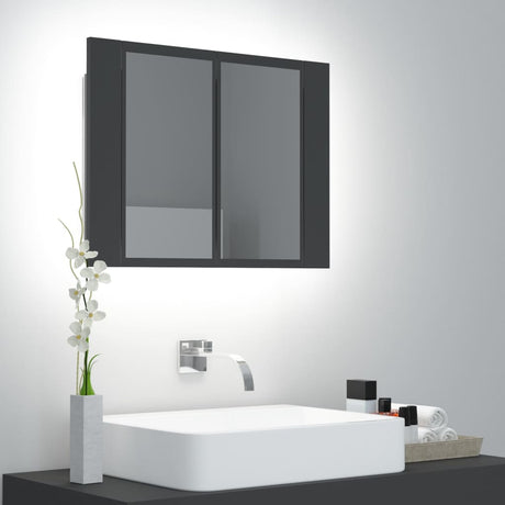 Led Bathroom Mirror Cabinet 60X12X45 Cm Acrylic