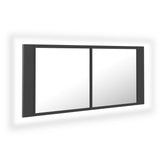 Led Bathroom Mirror Cabinet 100X12X45 Cm Acrylic
