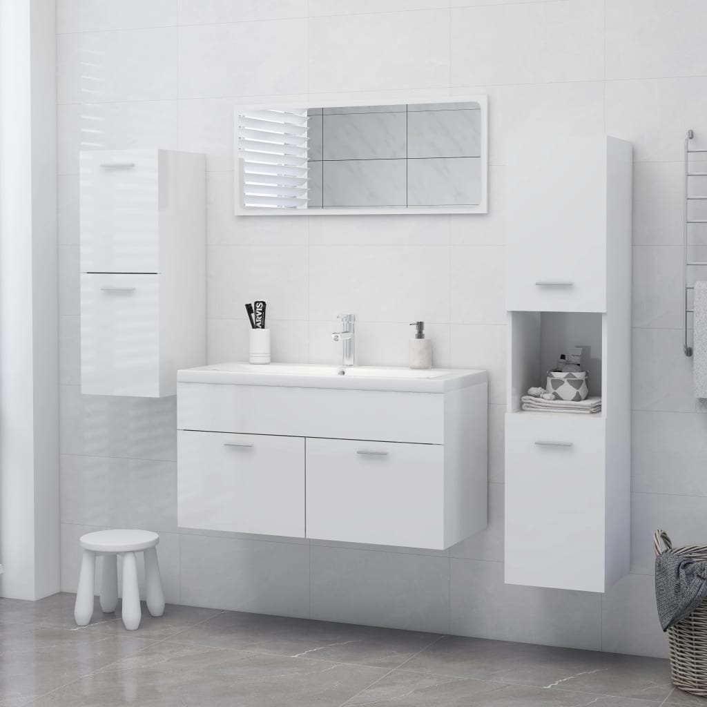 Bathroom Cabinet 30X30X80 Cm Engineered Wood