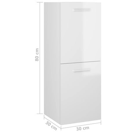 Bathroom Cabinet 30X30X80 Cm Engineered Wood