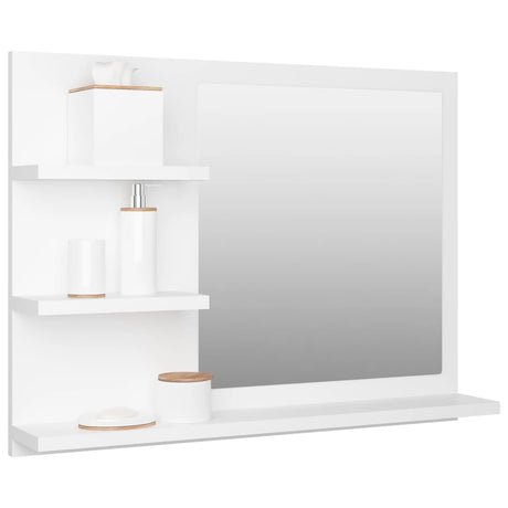 Bathroom Mirror 60X10.5X45 Cm Engineered Wood