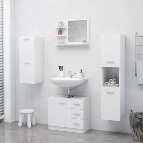 Bathroom Mirror 60X10.5X45 Cm Engineered Wood