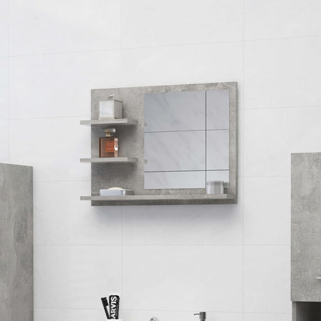 Bathroom Mirror 60X10.5X45 Cm Engineered Wood