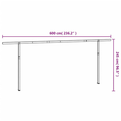 Awning Post Set Iron