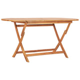 7 Piece Folding Outdoor Dining Set Solid Teak Wood