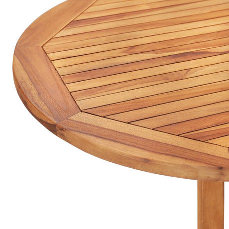 5 Piece Folding Outdoor Dining Set Solid Teak Wood 120 X 70 X 75 Cm