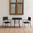 5 Piece Garden Dining Set Poly Rattan Grey