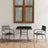 5 Piece Garden Dining Set Poly Rattan Grey