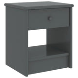 Bedside Cabinet 35X30X40 Cm Solid Pinewood