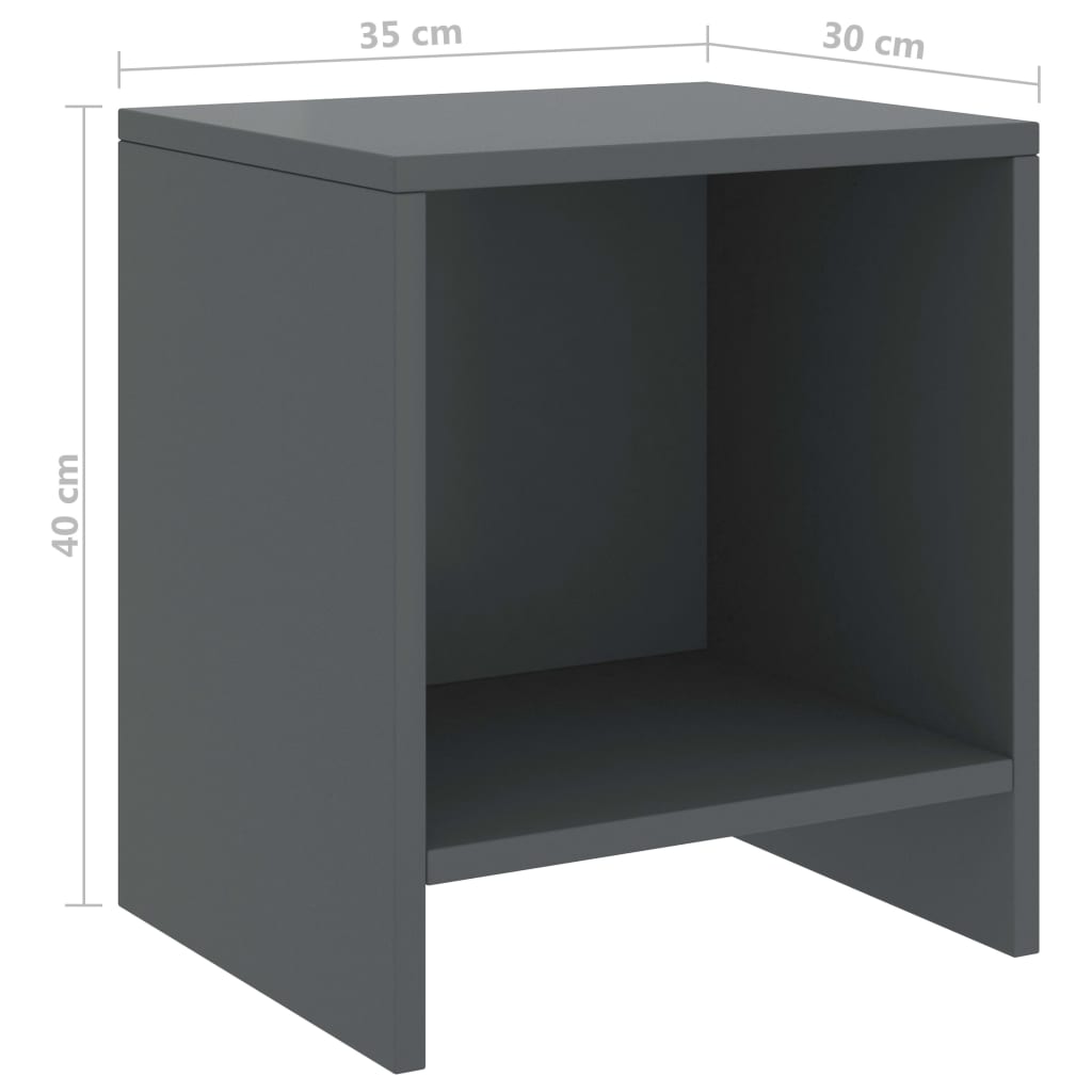Bedside Cabinets 2 Pcs 35X30X40 Cm Solid Pinewood