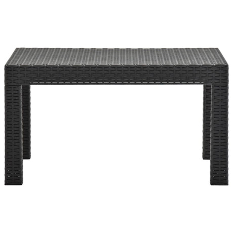 Garden Table Anthracite 58X58X41 Cm Pp Rattan