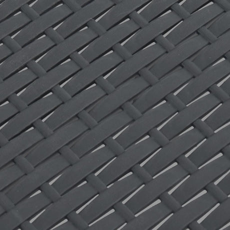 Garden Table Anthracite 58X58X41 Cm Pp Rattan