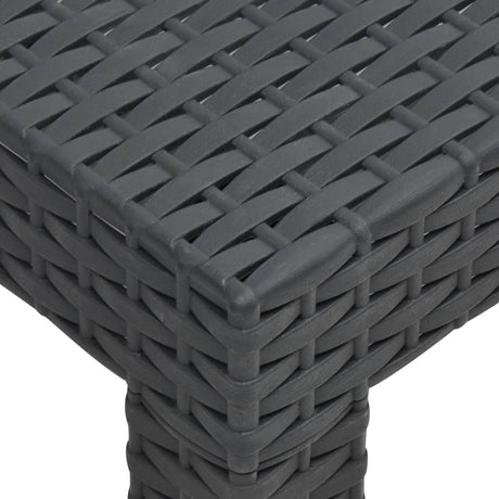 Garden Table Anthracite 58X58X41 Cm Pp Rattan