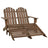 2-Seater Garden Adirondack Chair&Ottoman Fir Wood