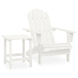 Garden Adirondack Chair With Table Solid Fir Wood