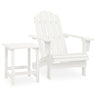 Garden Adirondack Chair With Table Solid Fir Wood
